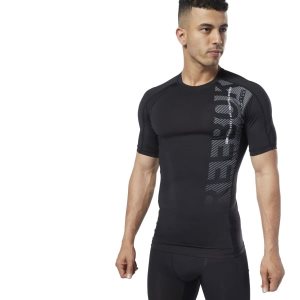 Reebok One Series Training Compression T Shirt Herren - Schwarz - DE 903-XVJ